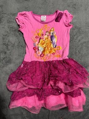 Disney Hot Pink & Magenta Princess Sequin Tutu Dress